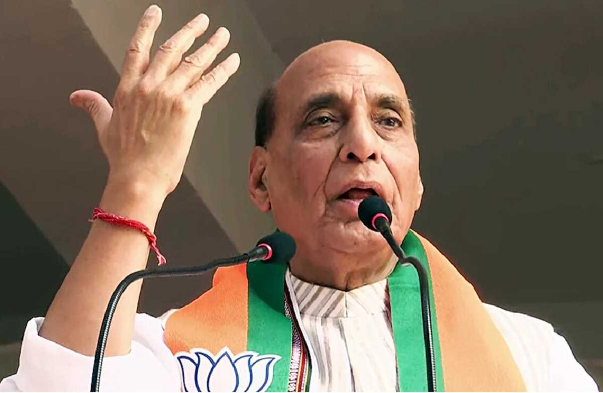 भाजपा इंसाफ और इंसानियत की राजनीति करती है : राजनाथ सिंह